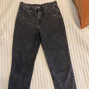 H&M acid washed vintage style mom jeans